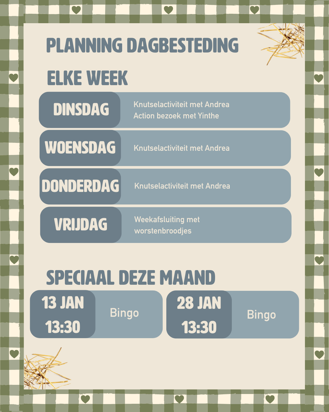 Dagbesteding – Jan