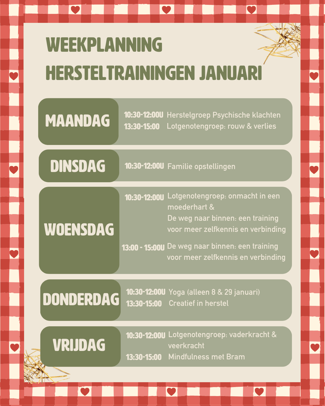 Hersteltrainingen – Jan