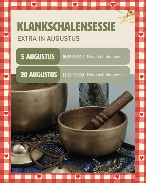 Klankschalen augustus